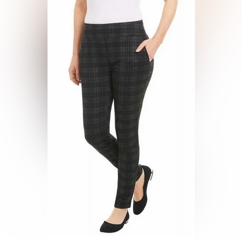 NWT Dalia Plaid Womens Pull-On Pant